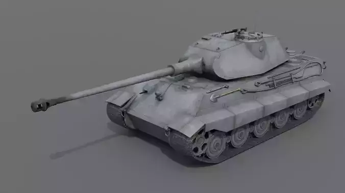 Panzerkampfwagen Tiger Ausf B P Heavy Tank Low-poly 3D model