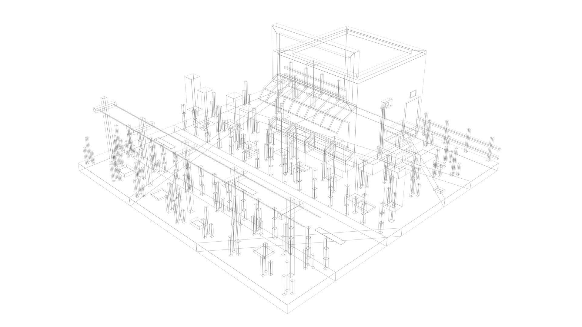 Low Poly Game Ready Town Market Low-poly 3D model_12