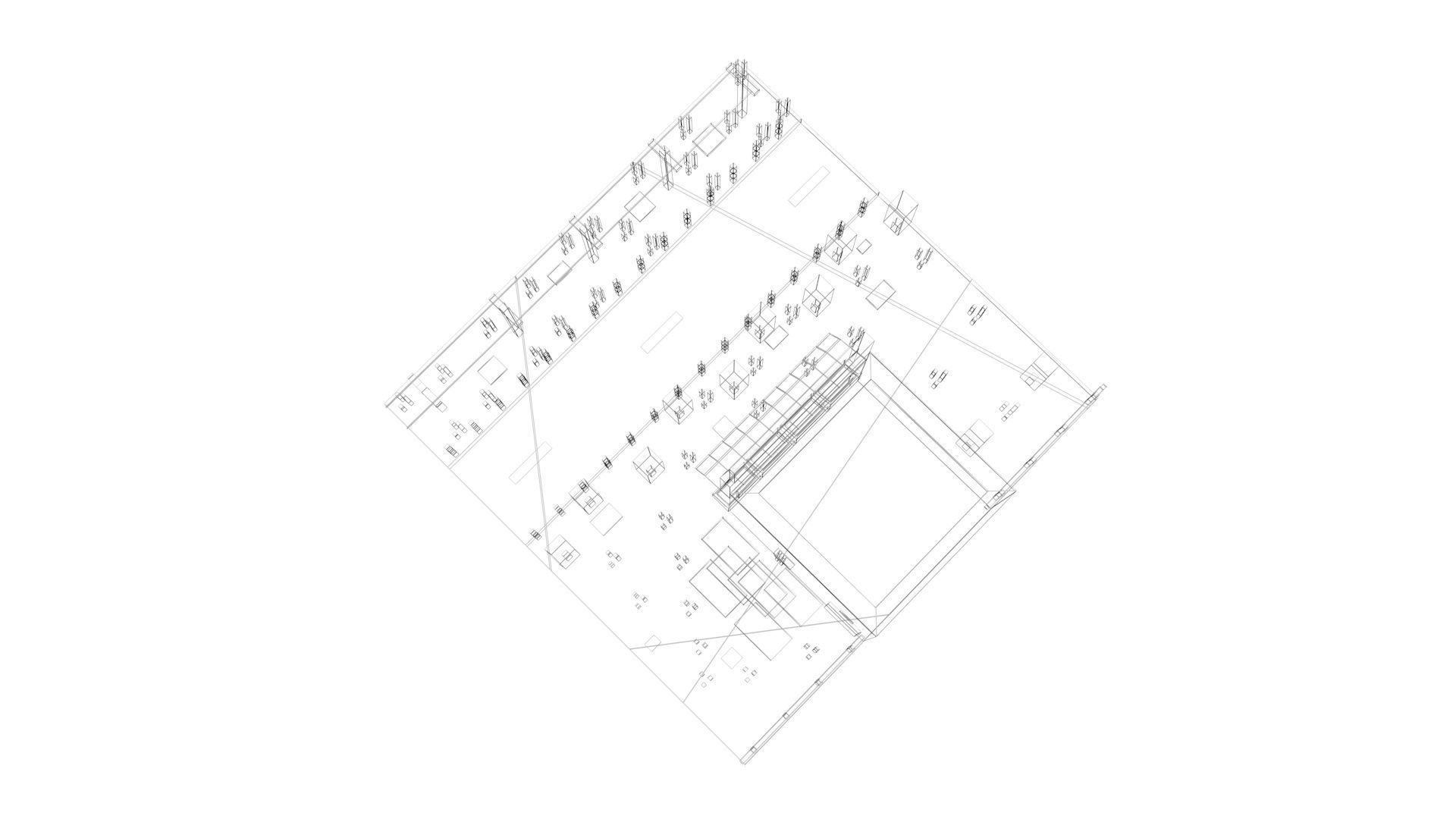 Low Poly Game Ready Town Market Low-poly 3D model_13