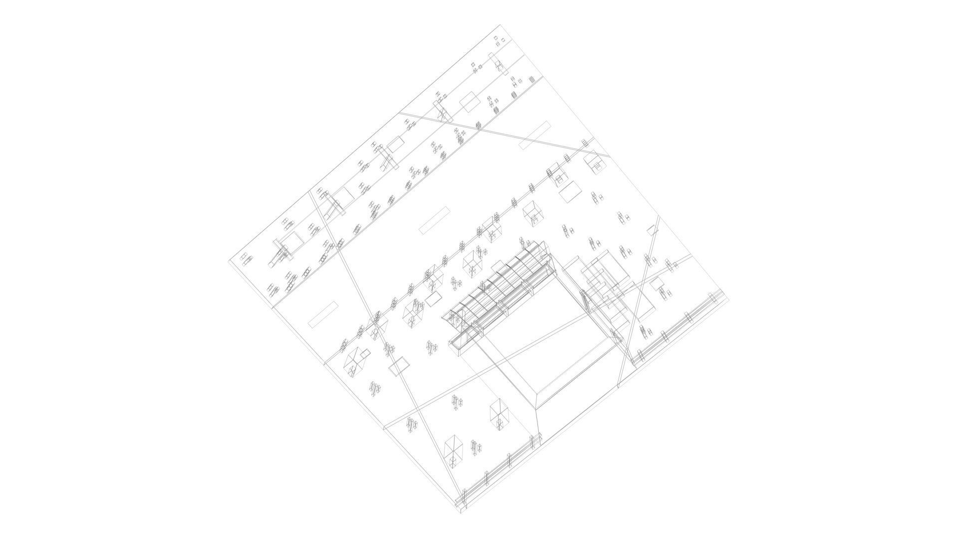 Low Poly Game Ready Town Market Low-poly 3D model_16