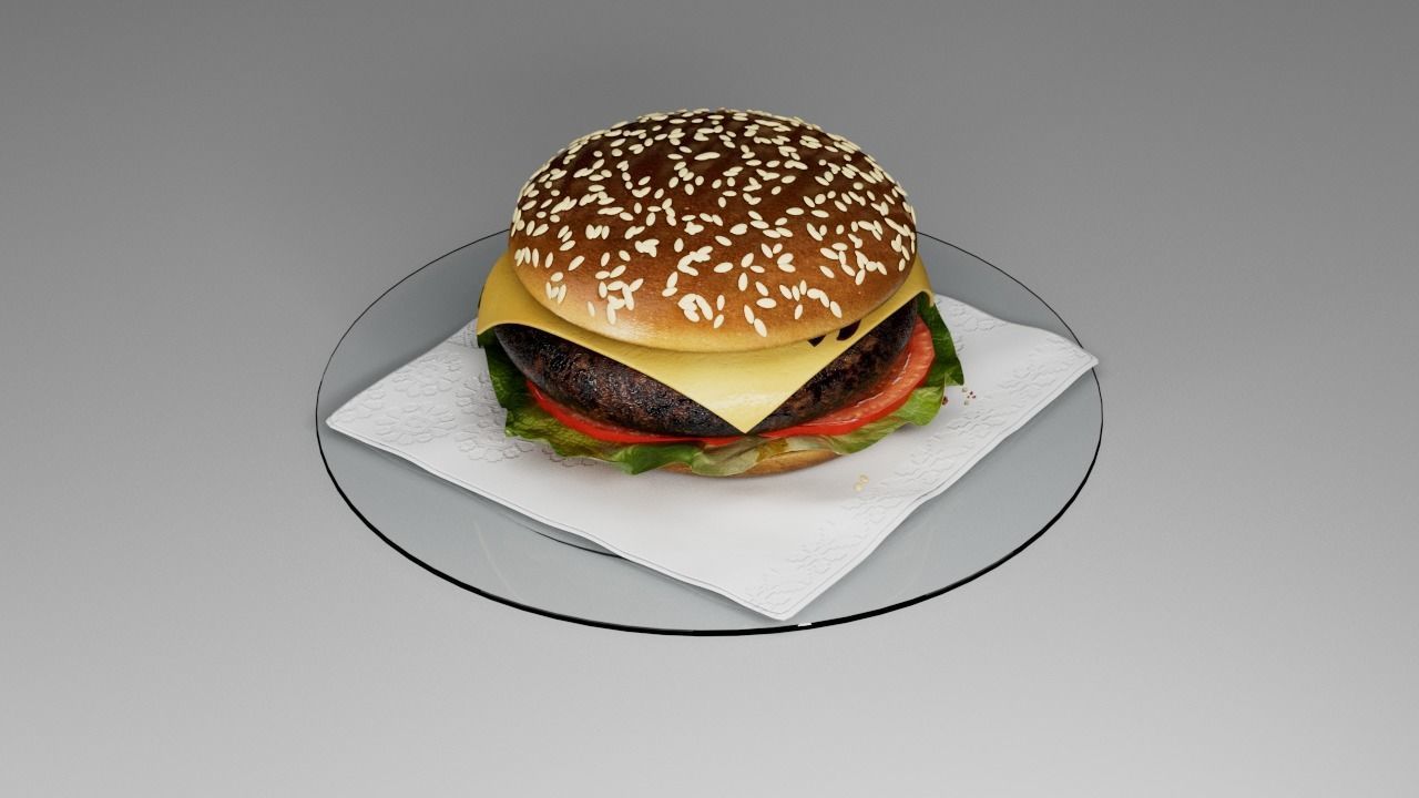 McDonalds Burger 3D 3D model_7