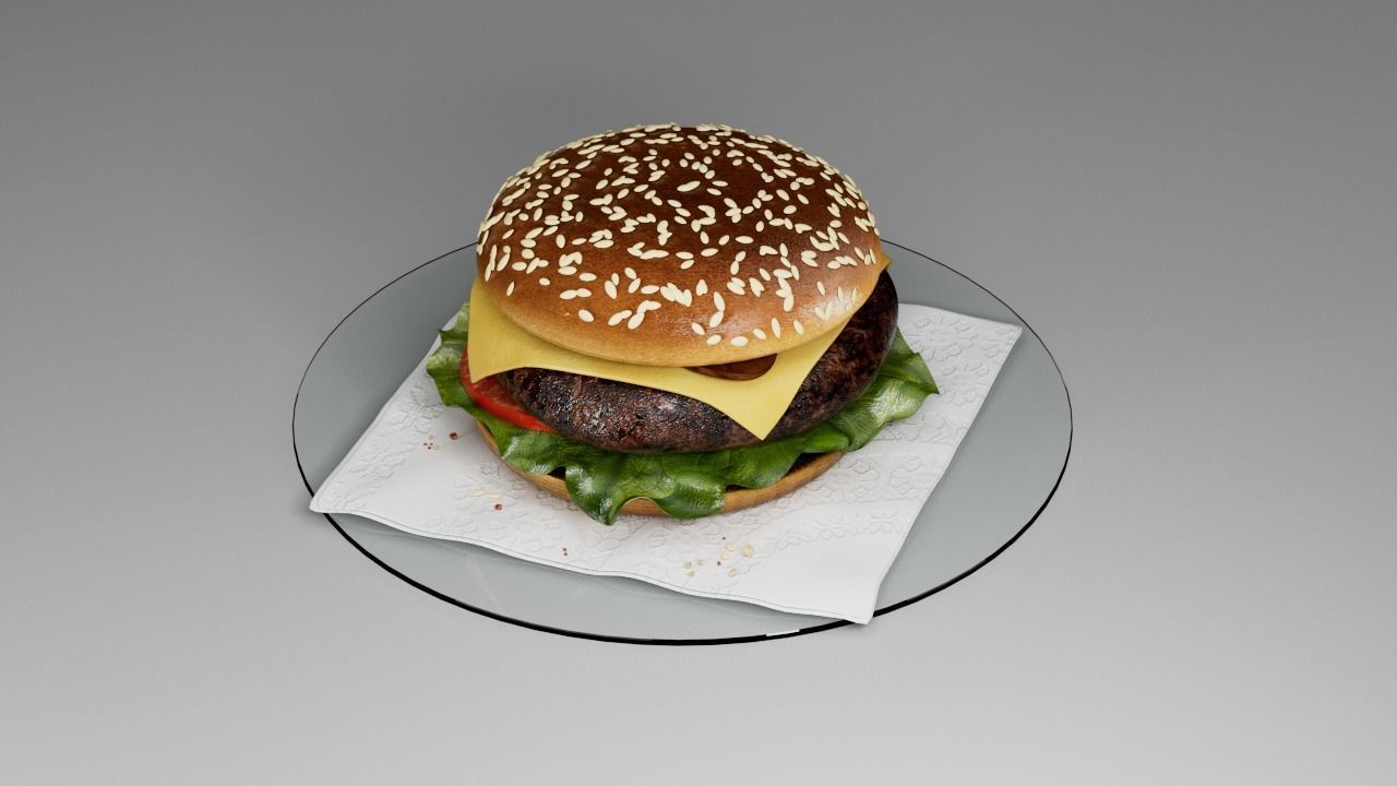 McDonalds Burger 3D 3D model_15