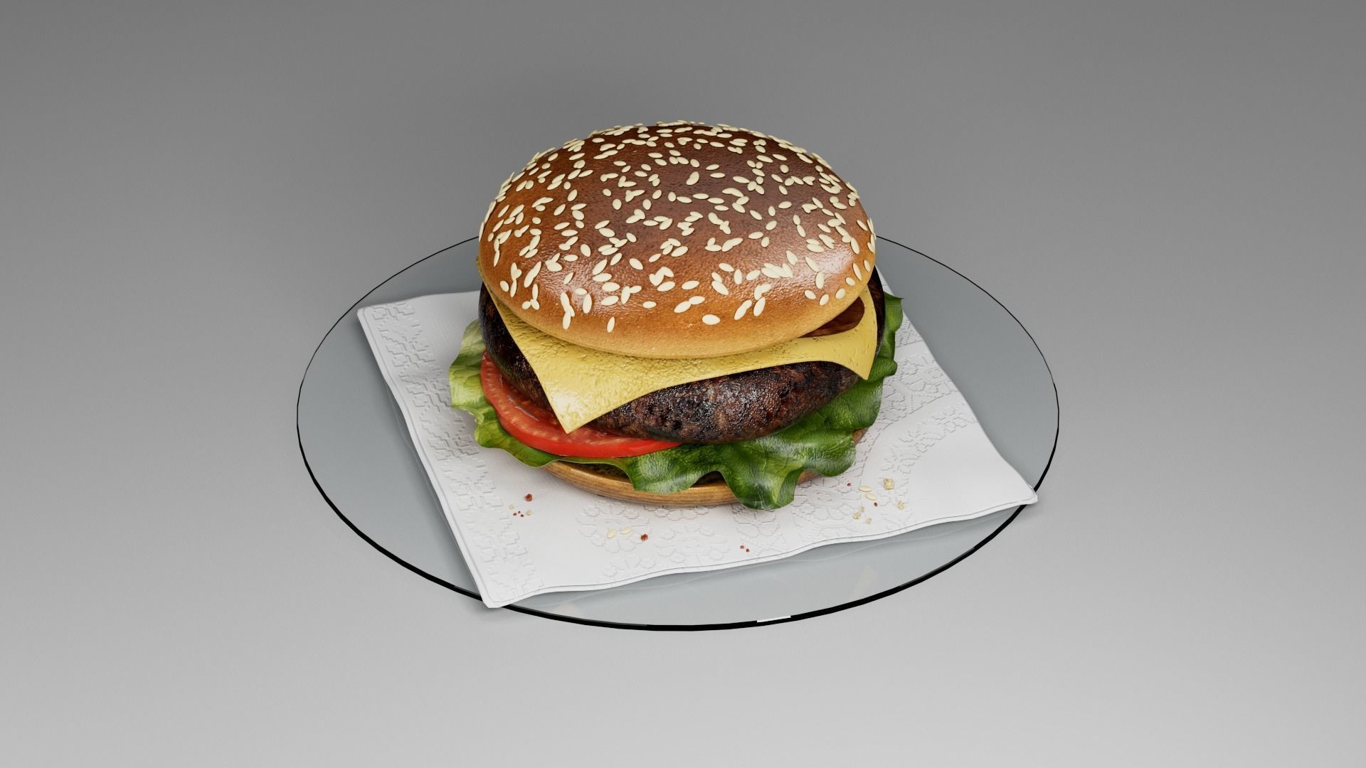 McDonalds Burger 3D 3D model_23