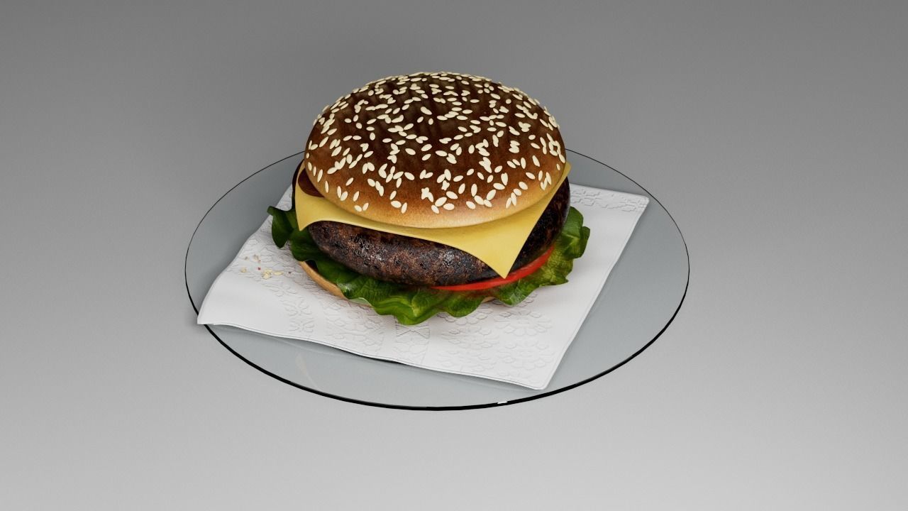 McDonalds Burger 3D 3D model_11