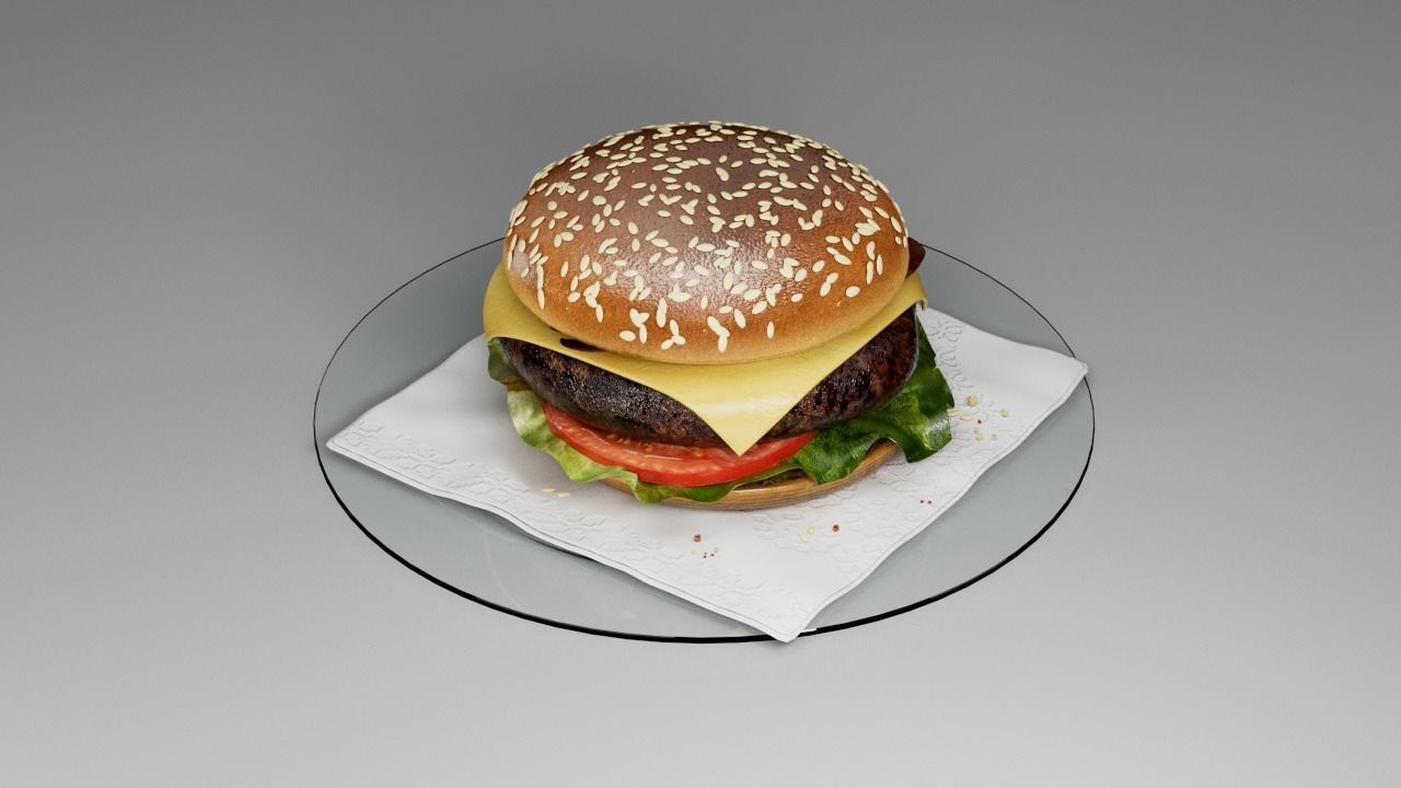 McDonalds Burger 3D 3D model_3