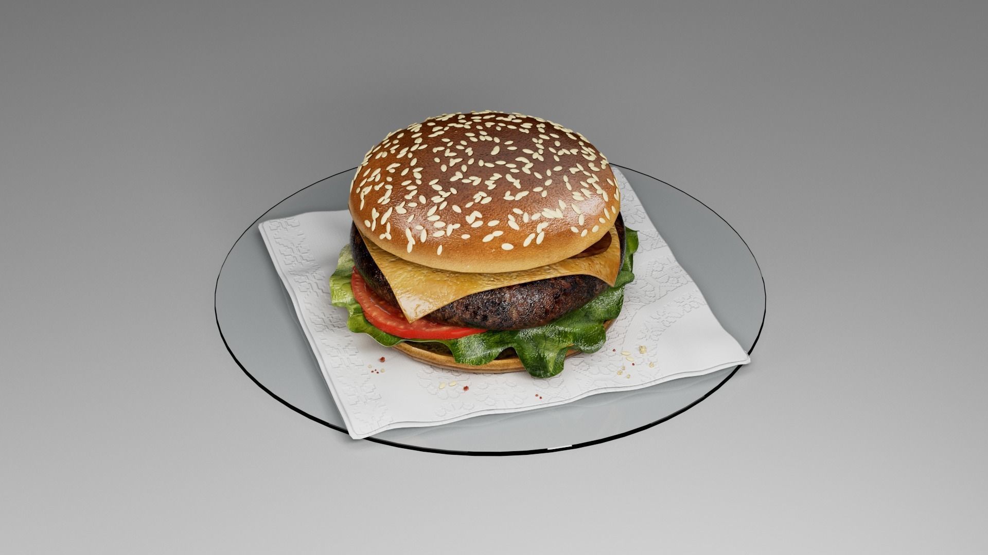 McDonalds Burger 3D 3D model_22