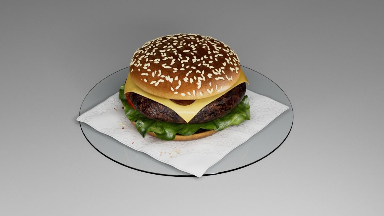 McDonalds Burger 3D 3D model_14