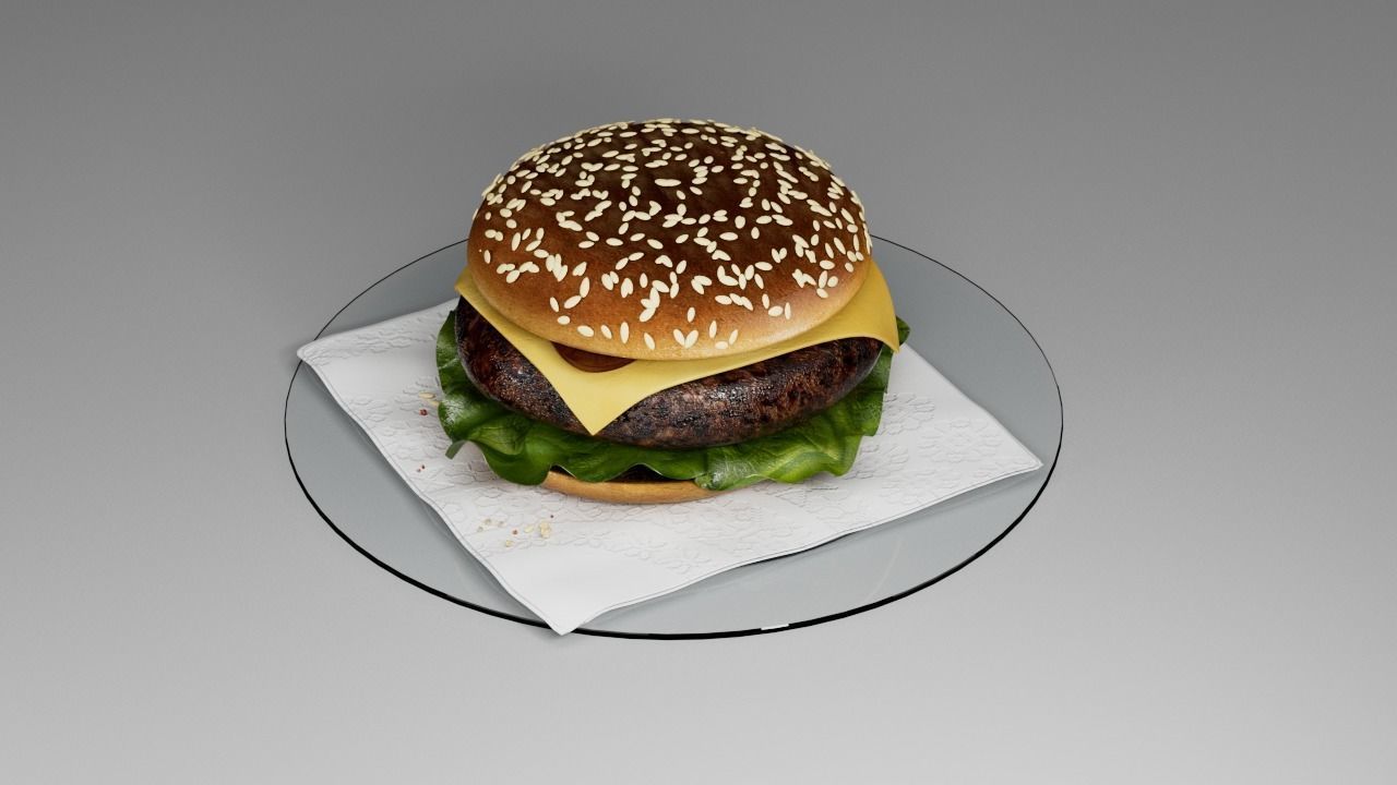McDonalds Burger 3D 3D model_13
