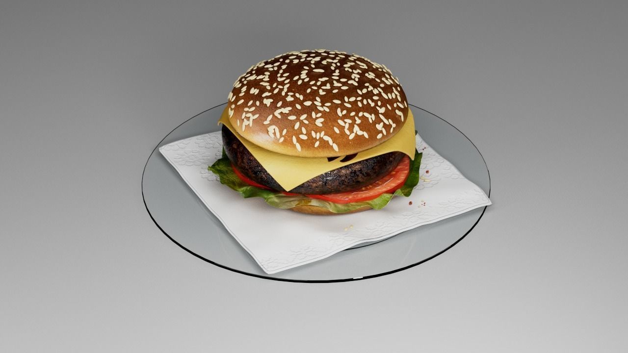McDonalds Burger 3D 3D model_6