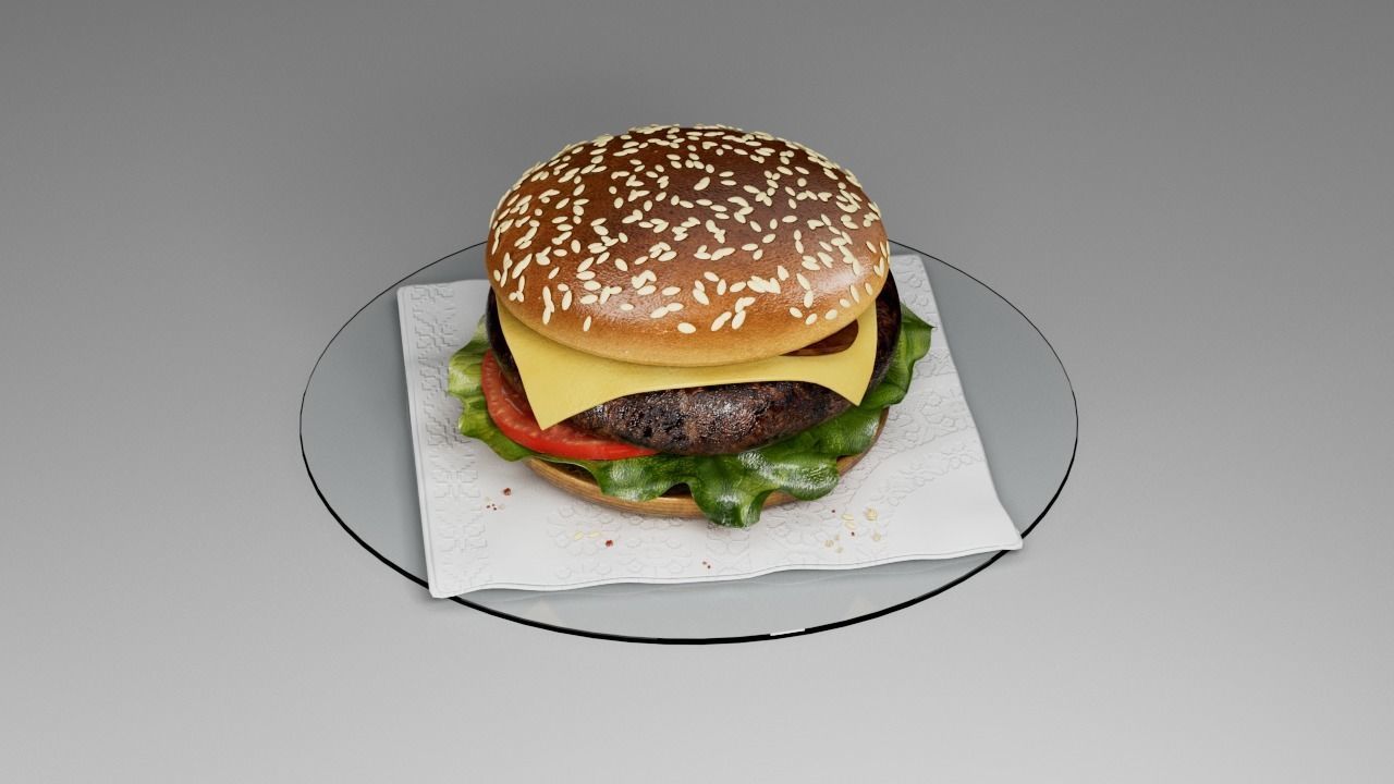 McDonalds Burger 3D 3D model_17