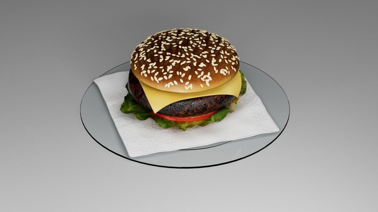 McDonalds Burger 3D 3D model_9