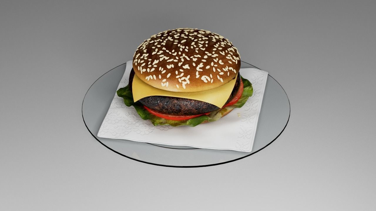 McDonalds Burger 3D 3D model_8
