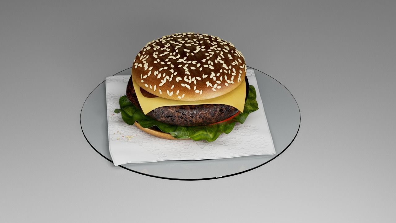 McDonalds Burger 3D 3D model_12