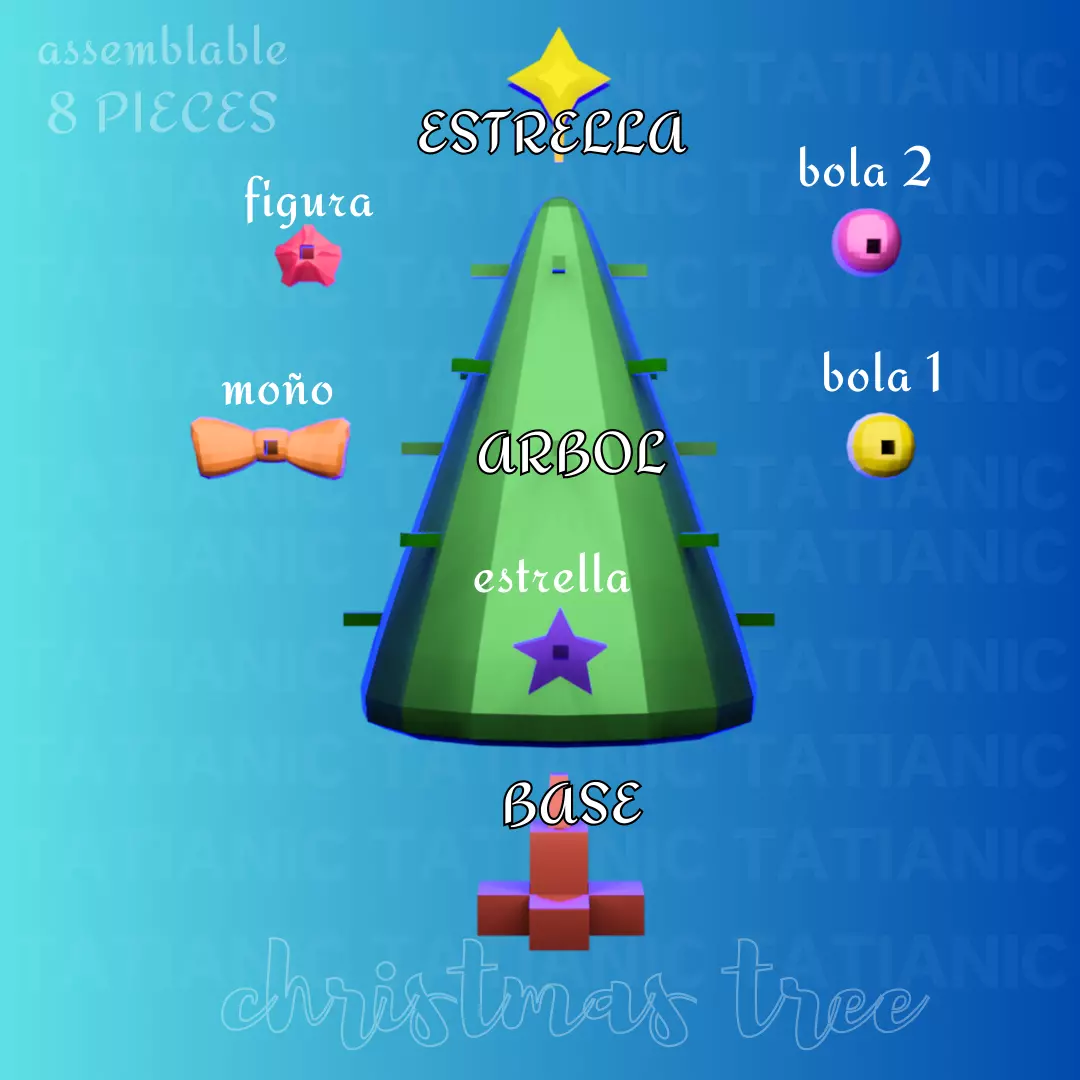 CHRISTMAS TREE assemblable 3D print model_0