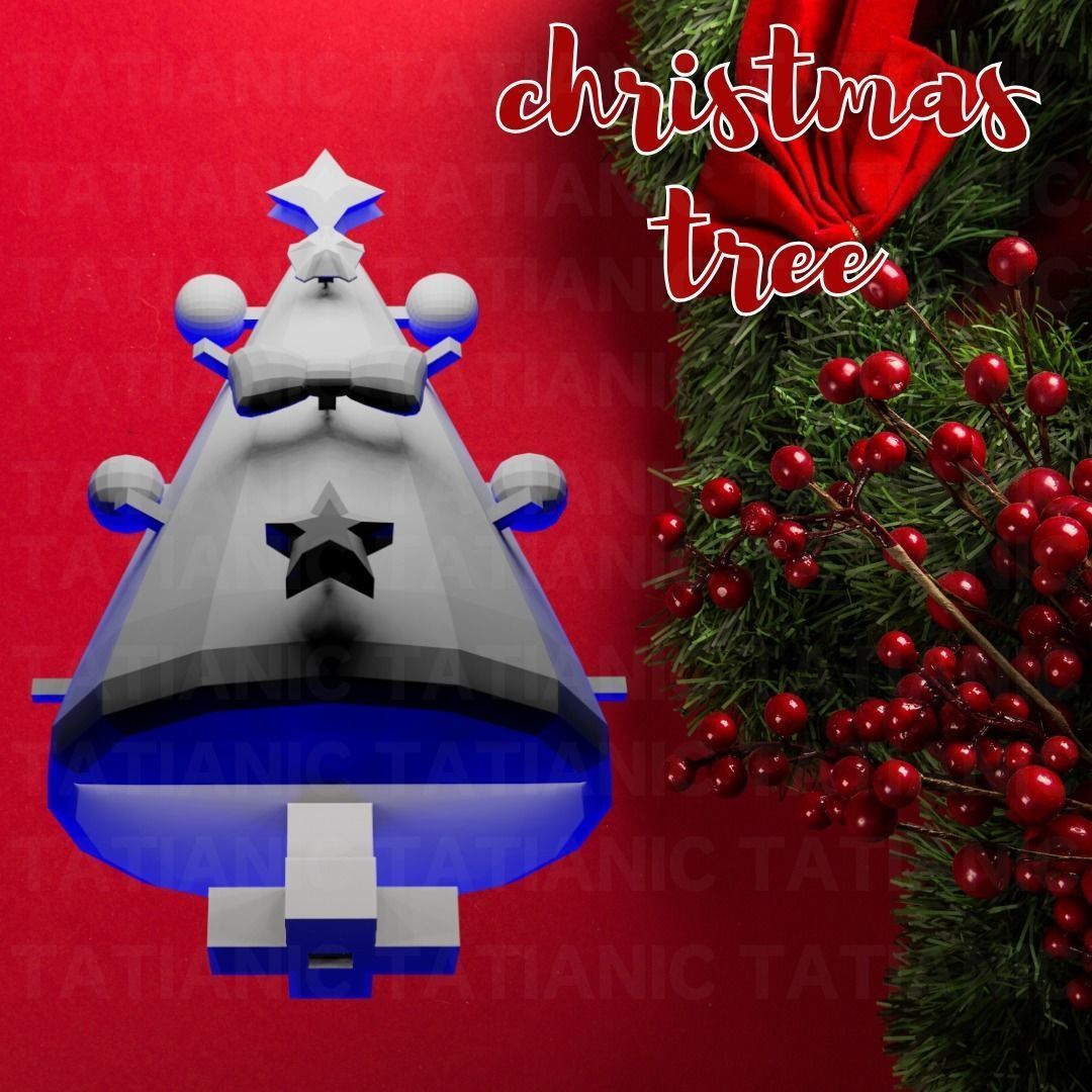 CHRISTMAS TREE assemblable 3D print model_6