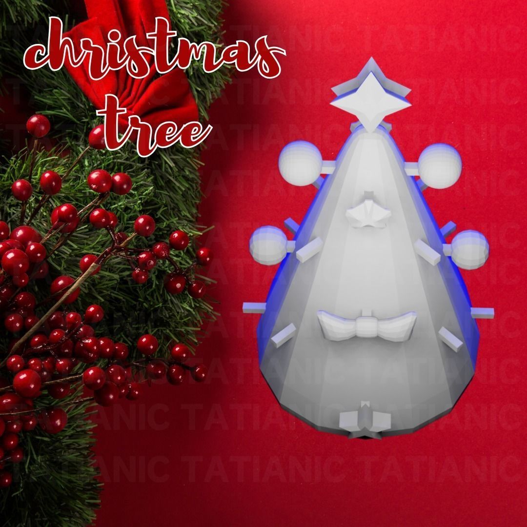 CHRISTMAS TREE assemblable 3D print model_8
