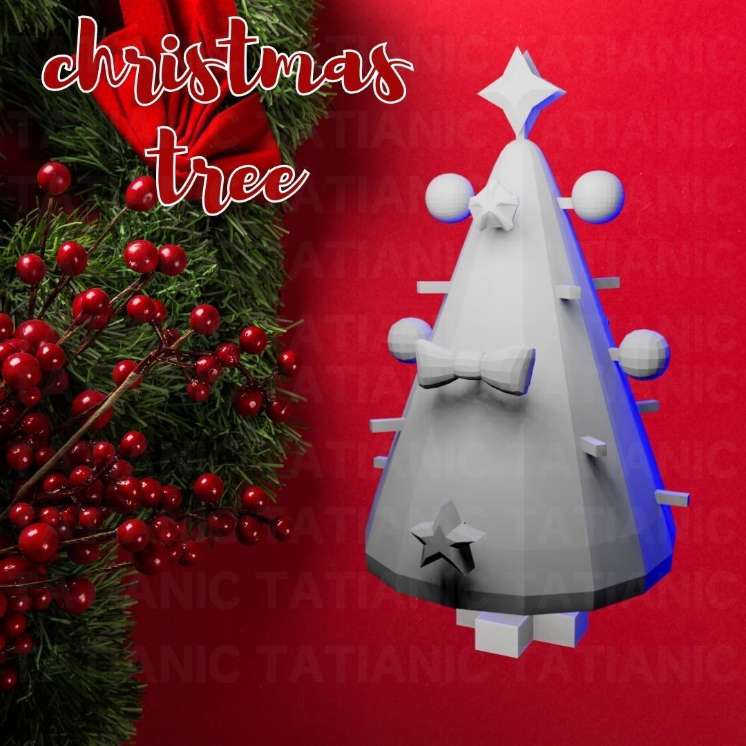 CHRISTMAS TREE assemblable 3D print model_4