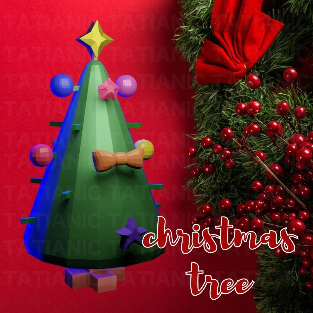 CHRISTMAS TREE assemblable 3D print model_1