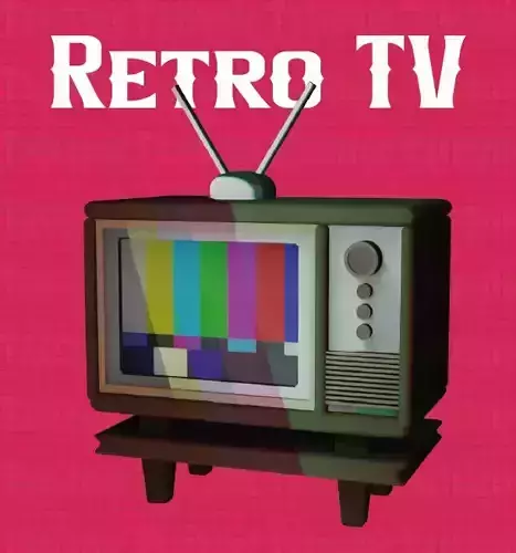 RETRO TV box 3D print model