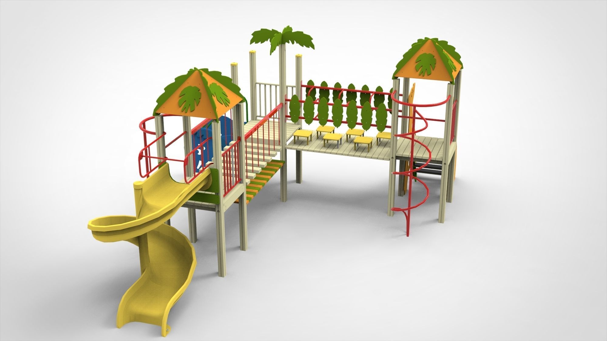 Playground for kids 3D model_6