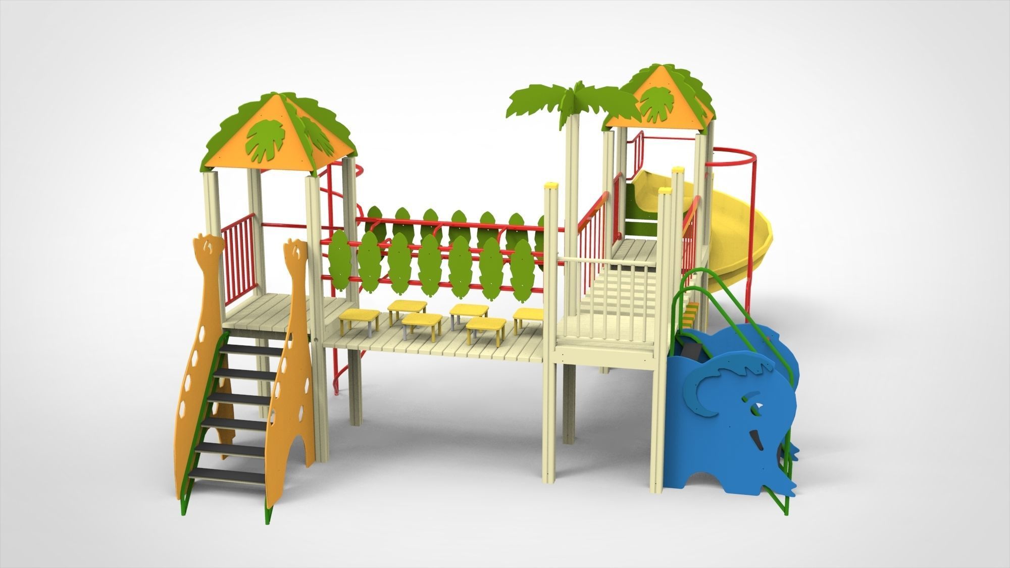 Playground for kids 3D model_5