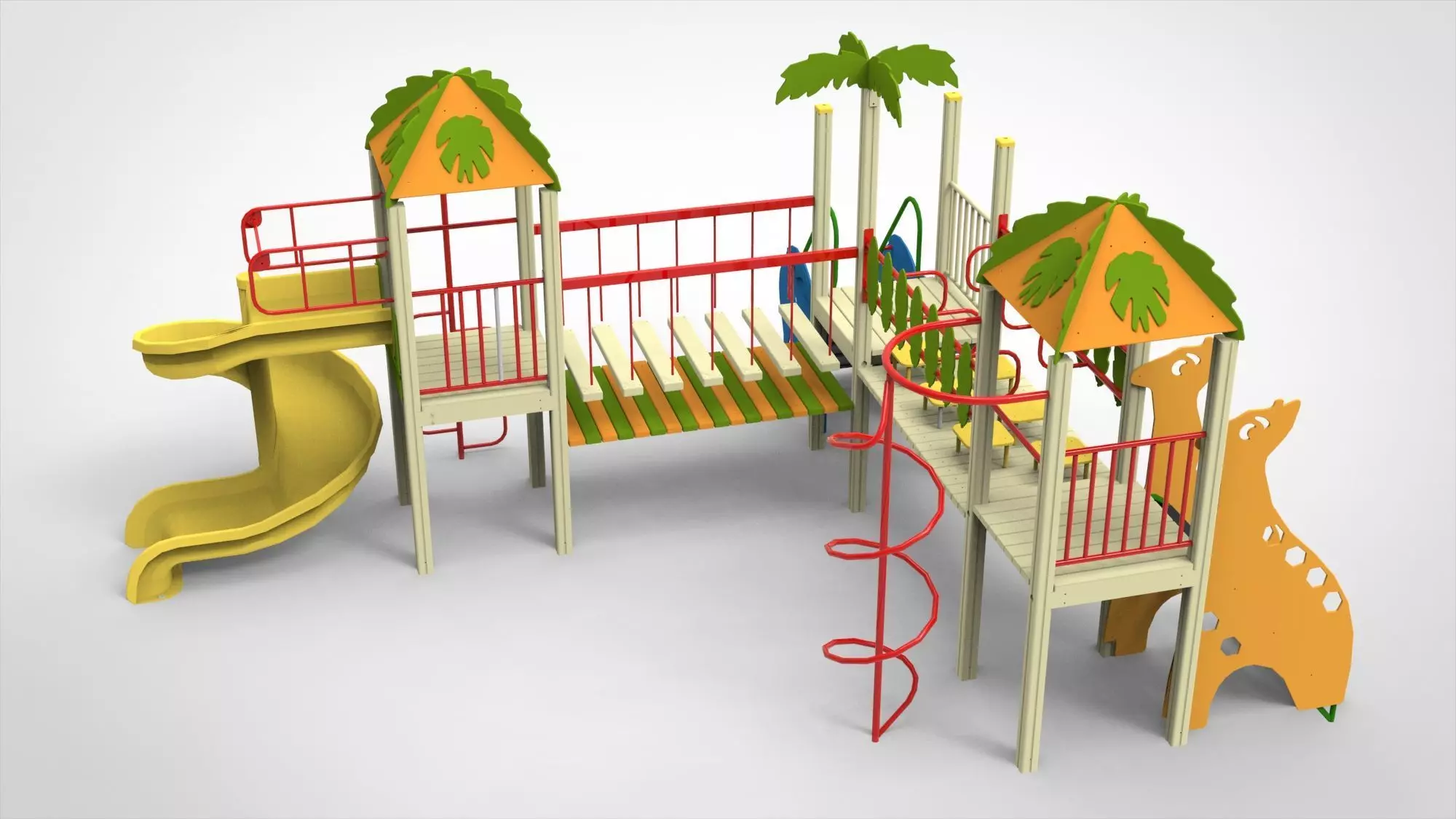 Playground for kids 3D model_0