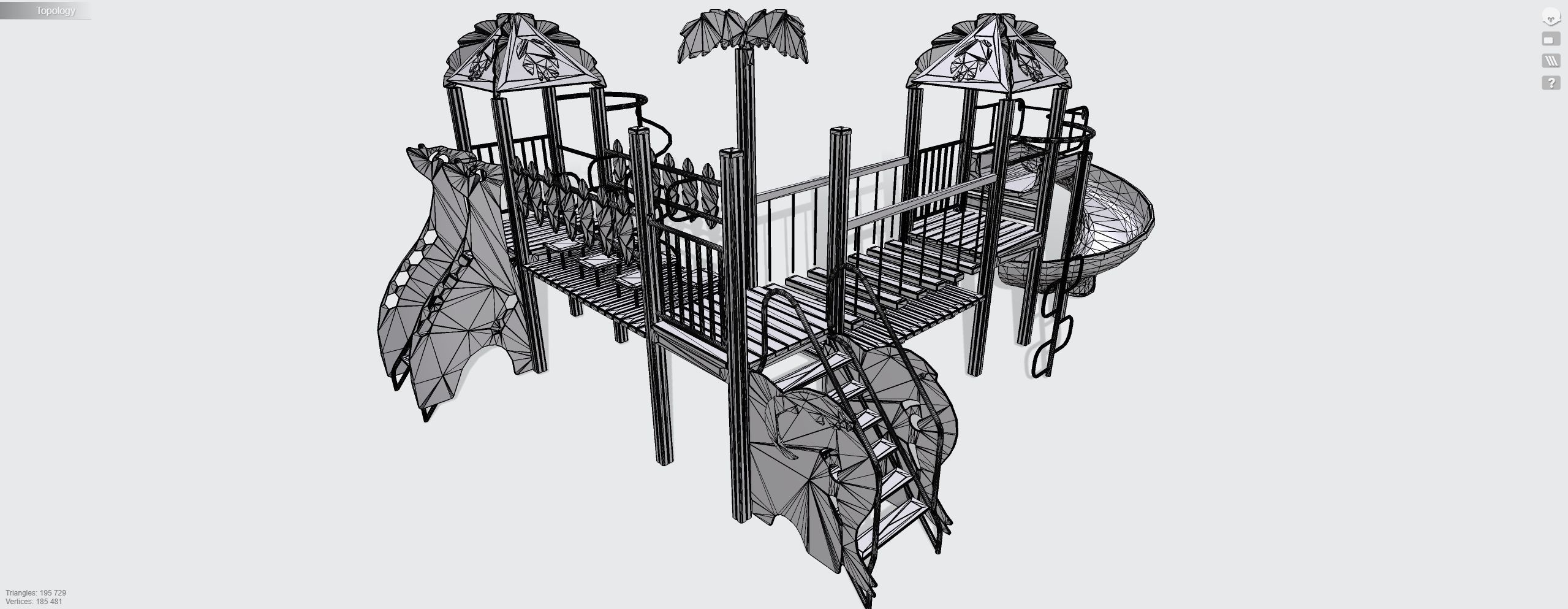 Playground for kids 3D model_11