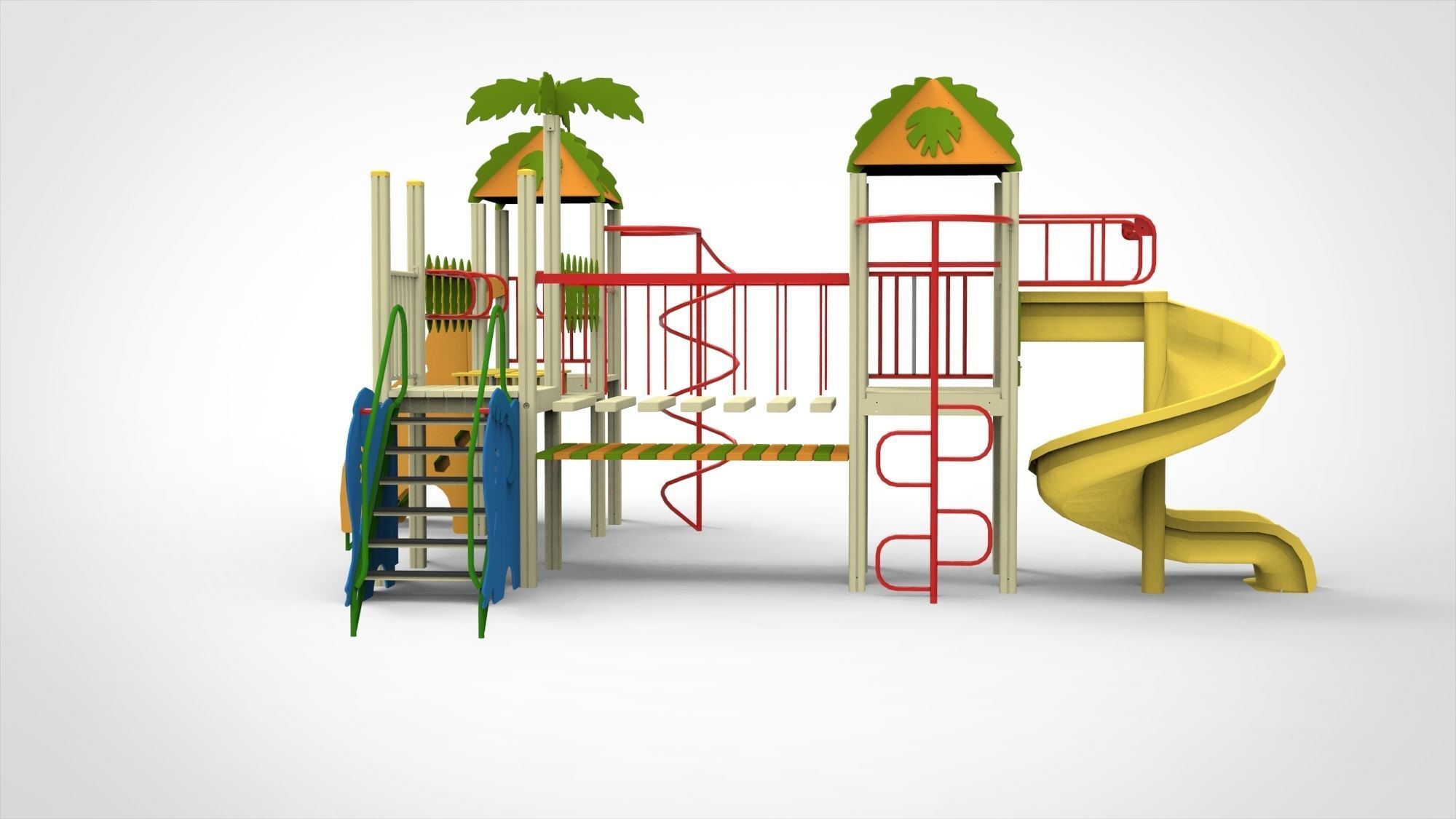 Playground for kids 3D model_8