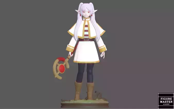 FRIEREN ELF ANIMATION GIRL MODEL 3D PRINT