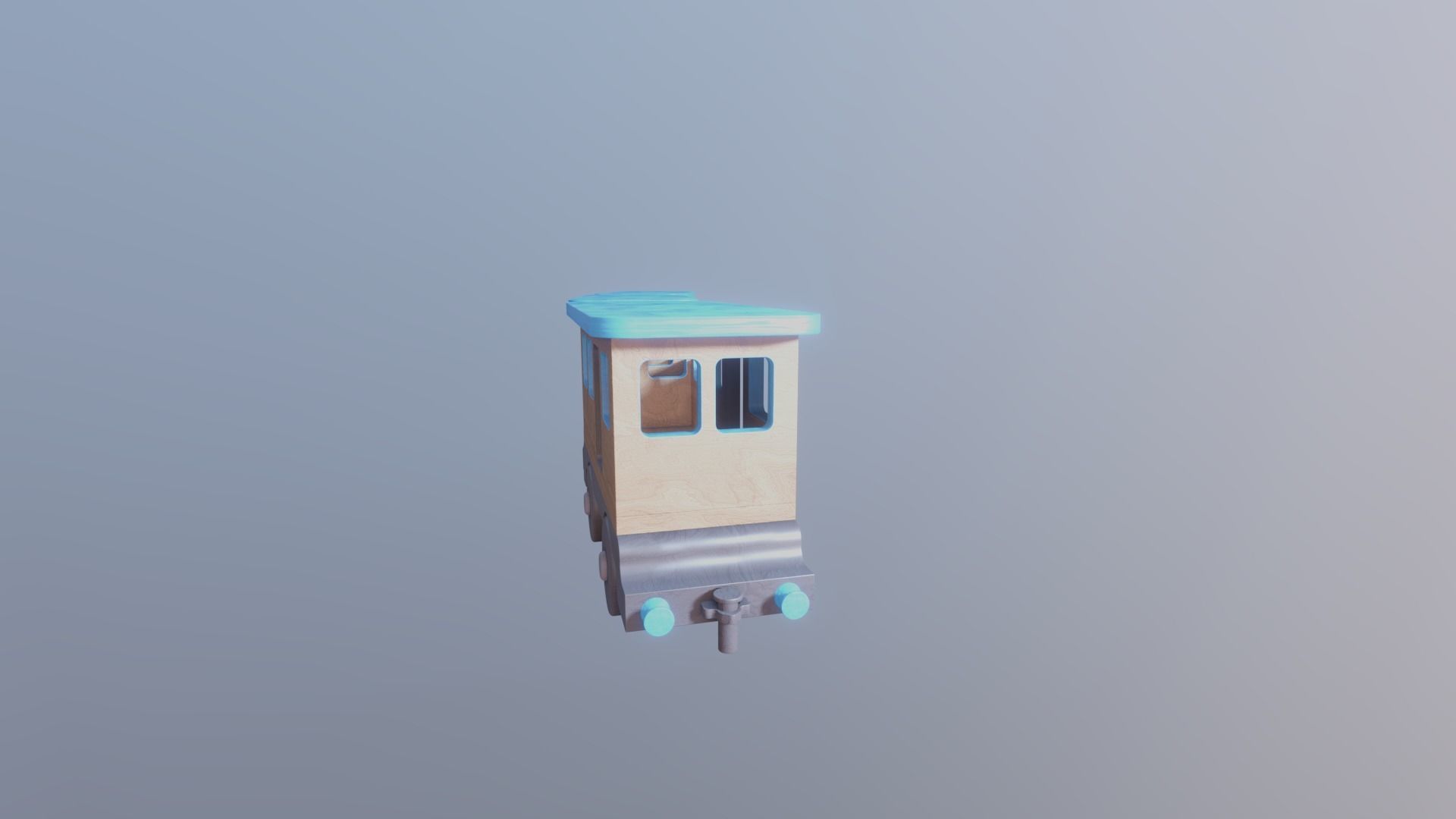 WOODEN LITTLE TRAIN CARRIAGE TOYS - RogueFilmProductions Low-poly 3D model_1