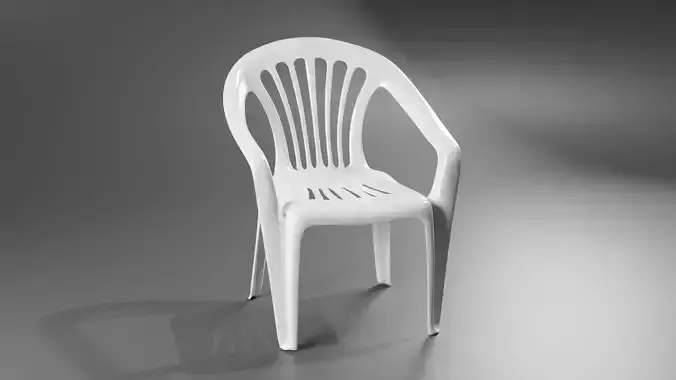 Plastic chair 3D model