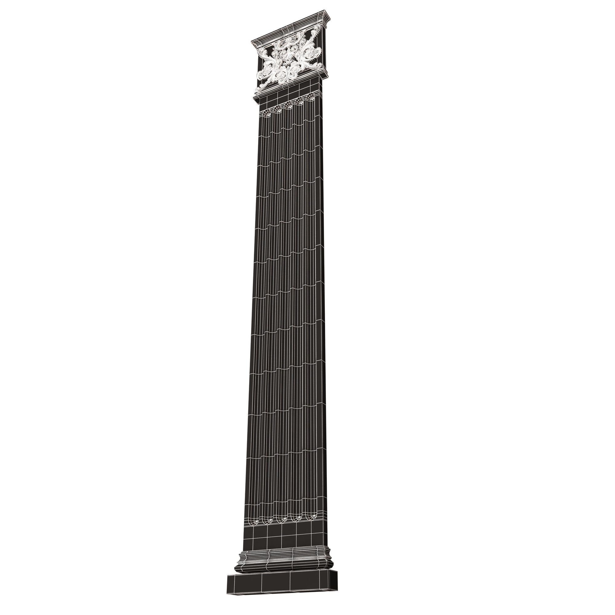 Column Capital 0901 Low-poly 3D model_16