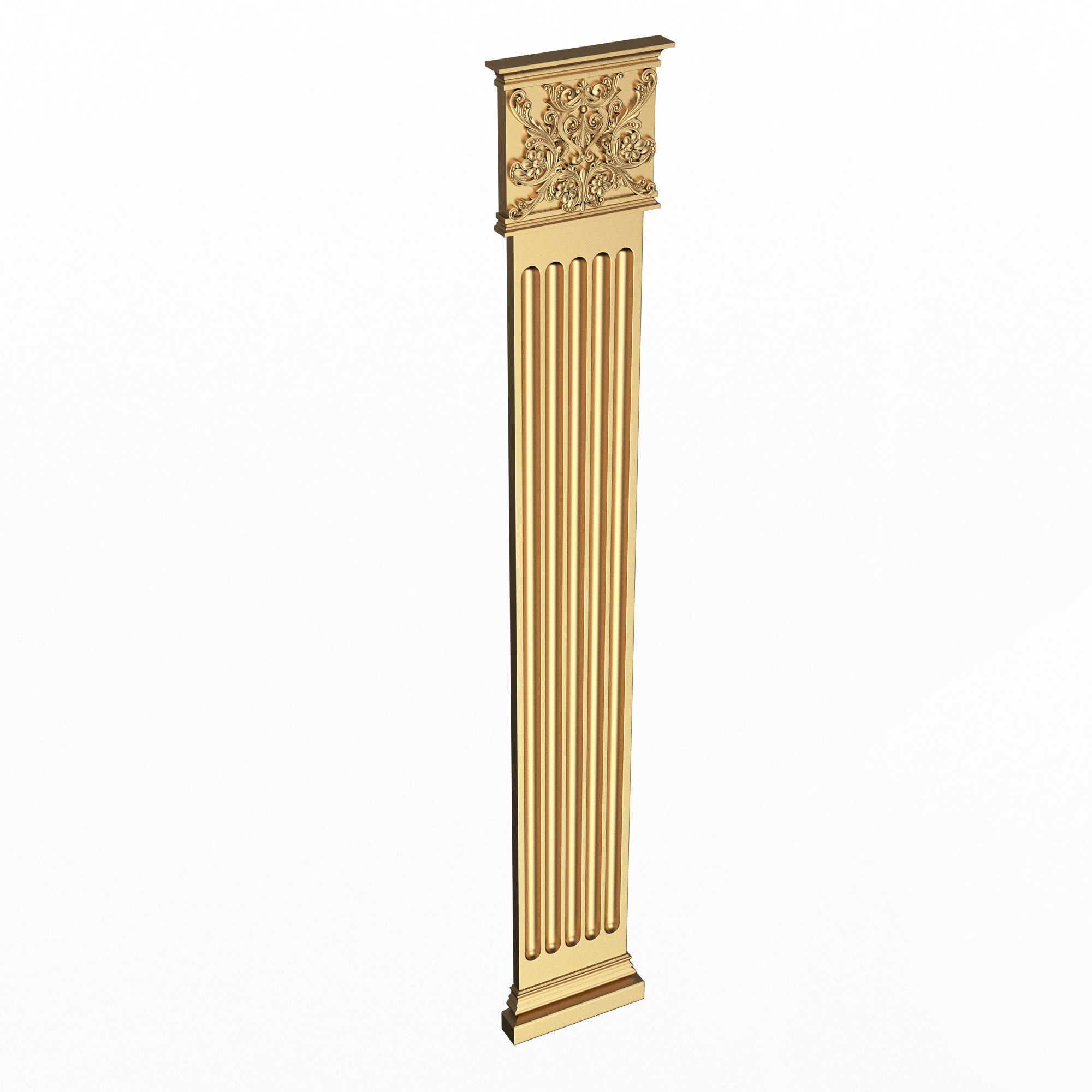 Column Capital 0901 Low-poly 3D model_1
