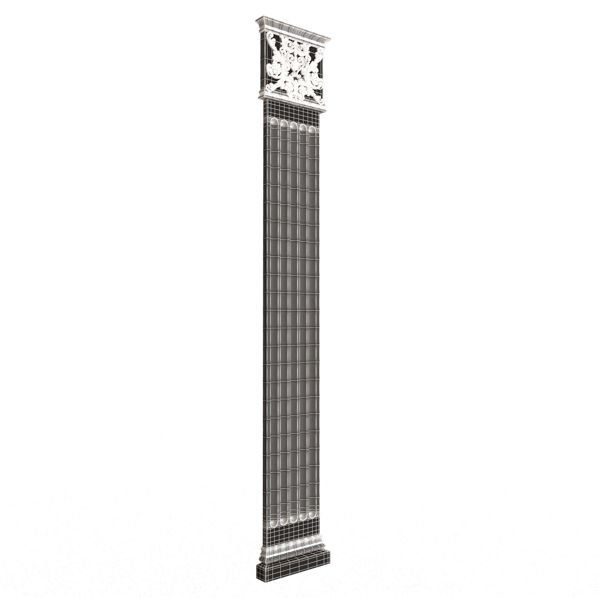 Column Capital 0901 Low-poly 3D model_9