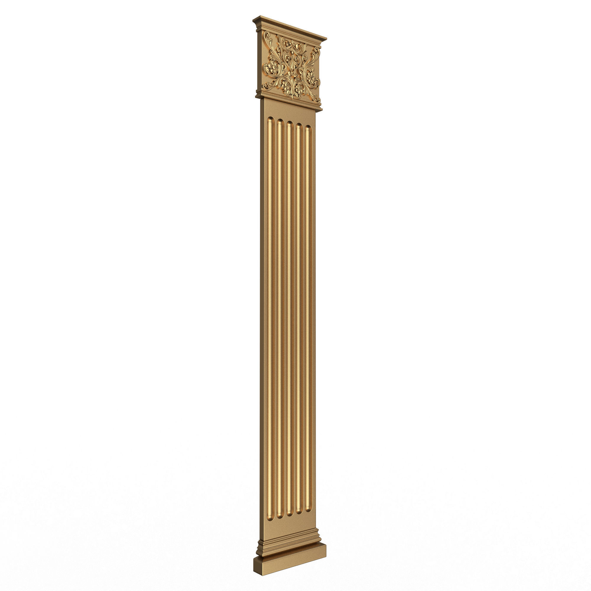 Column Capital 0901 Low-poly 3D model_3