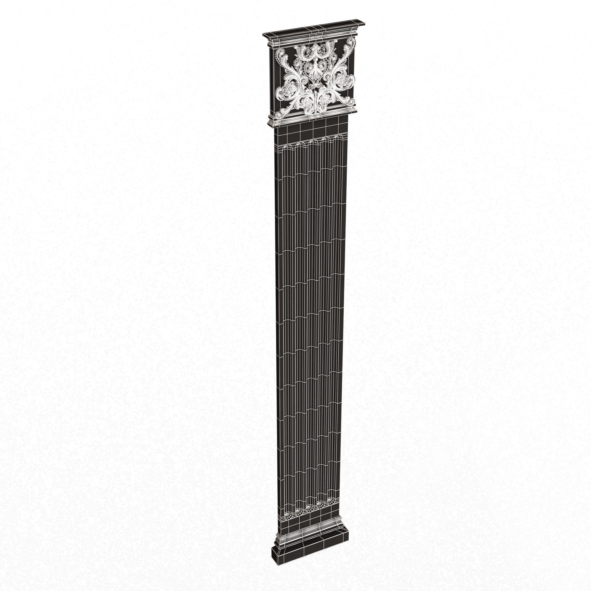 Column Capital 0901 Low-poly 3D model_13