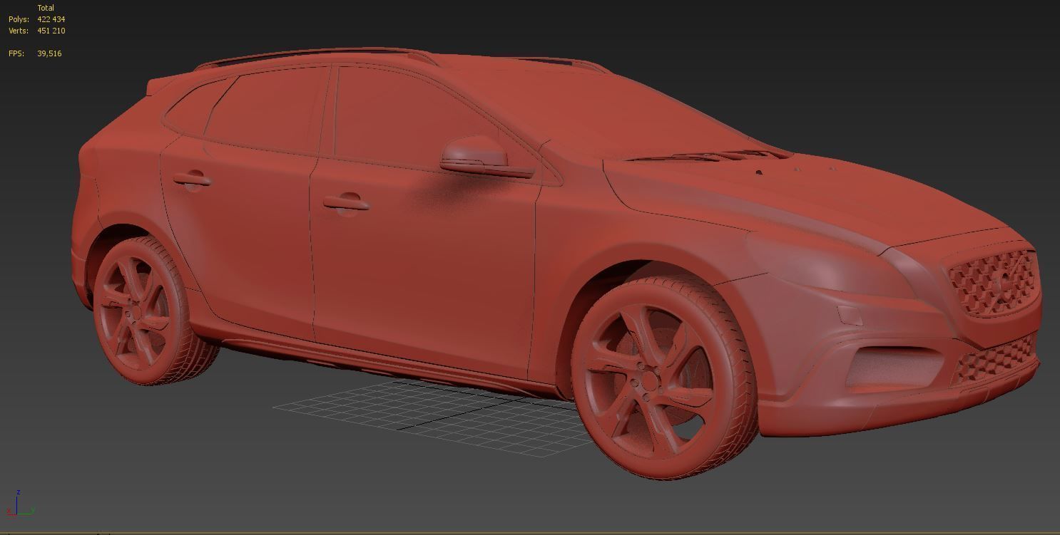 Volvo V40 CrossCountry 2013 3D model_4