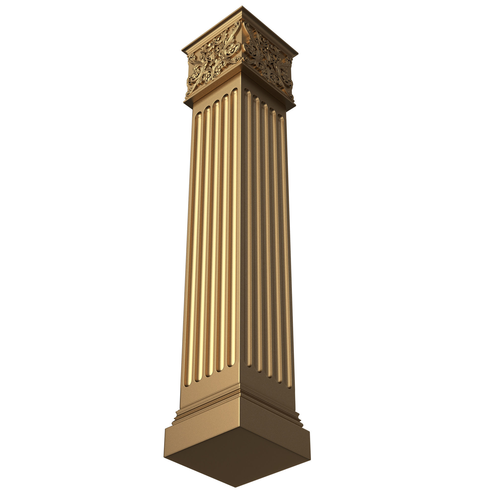 Column Capital 0902 Low-poly 3D model_2