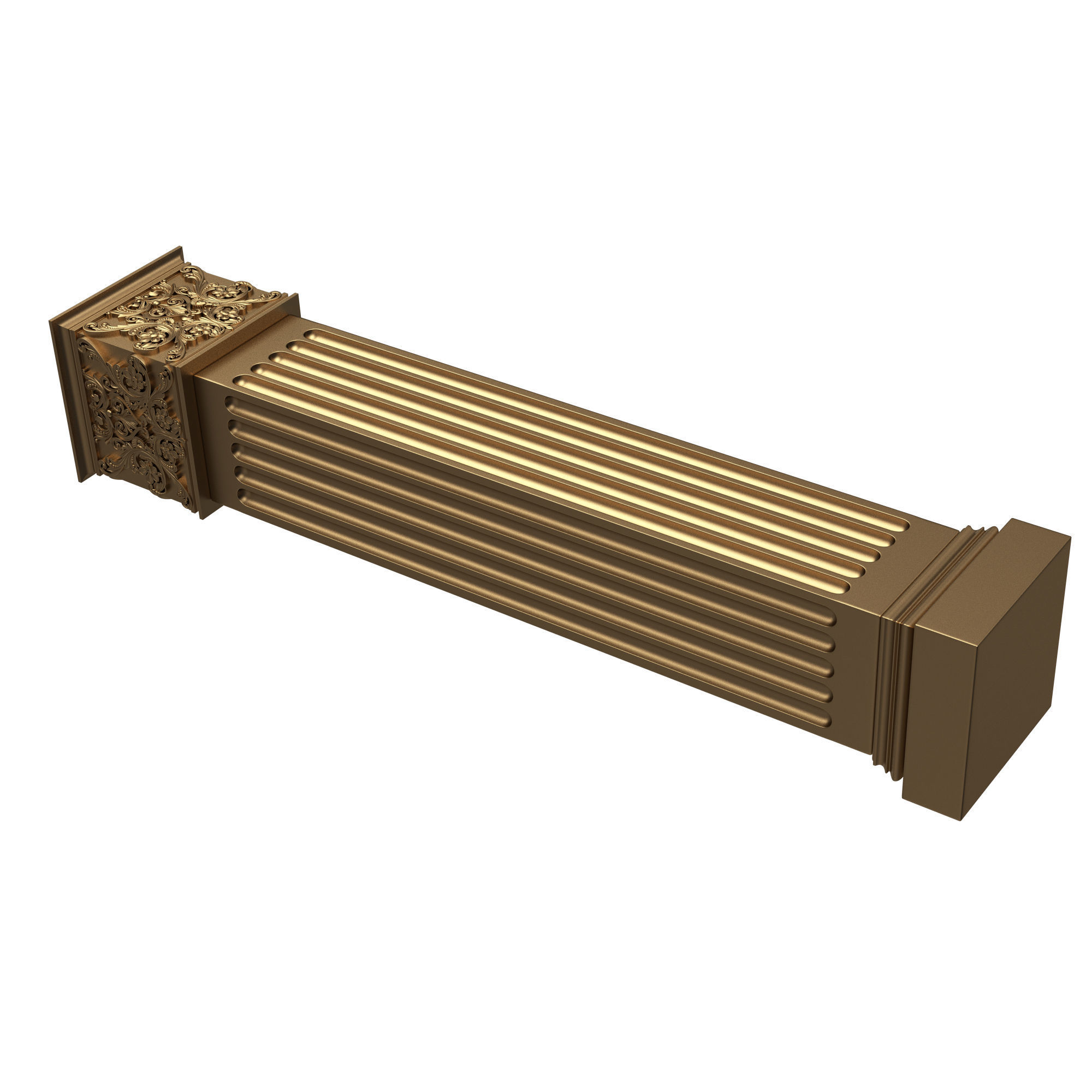 Column Capital 0902 Low-poly 3D model_3