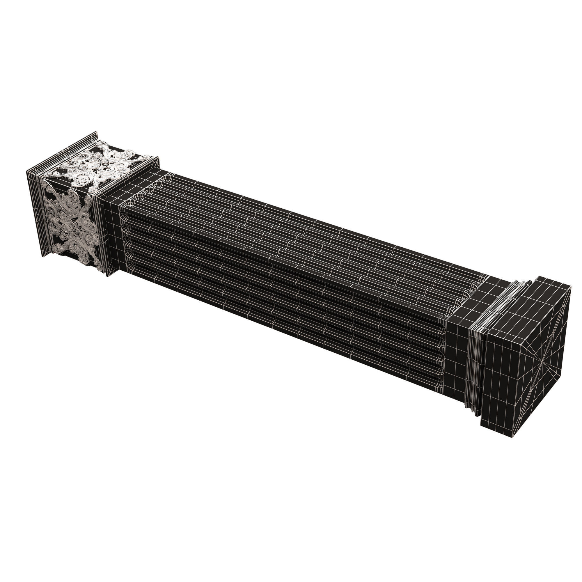 Column Capital 0902 Low-poly 3D model_17