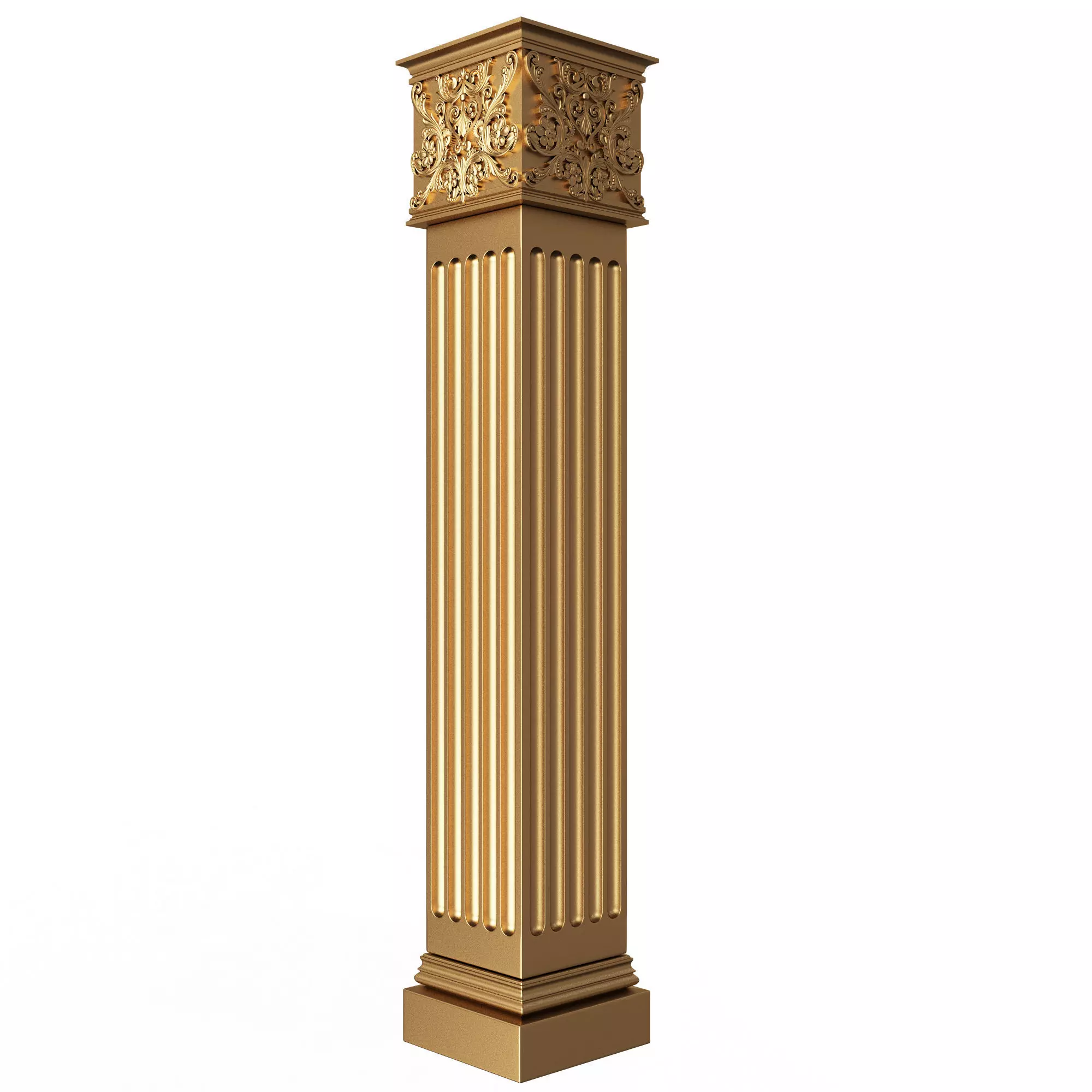 Column Capital 0902 Low-poly 3D model_0