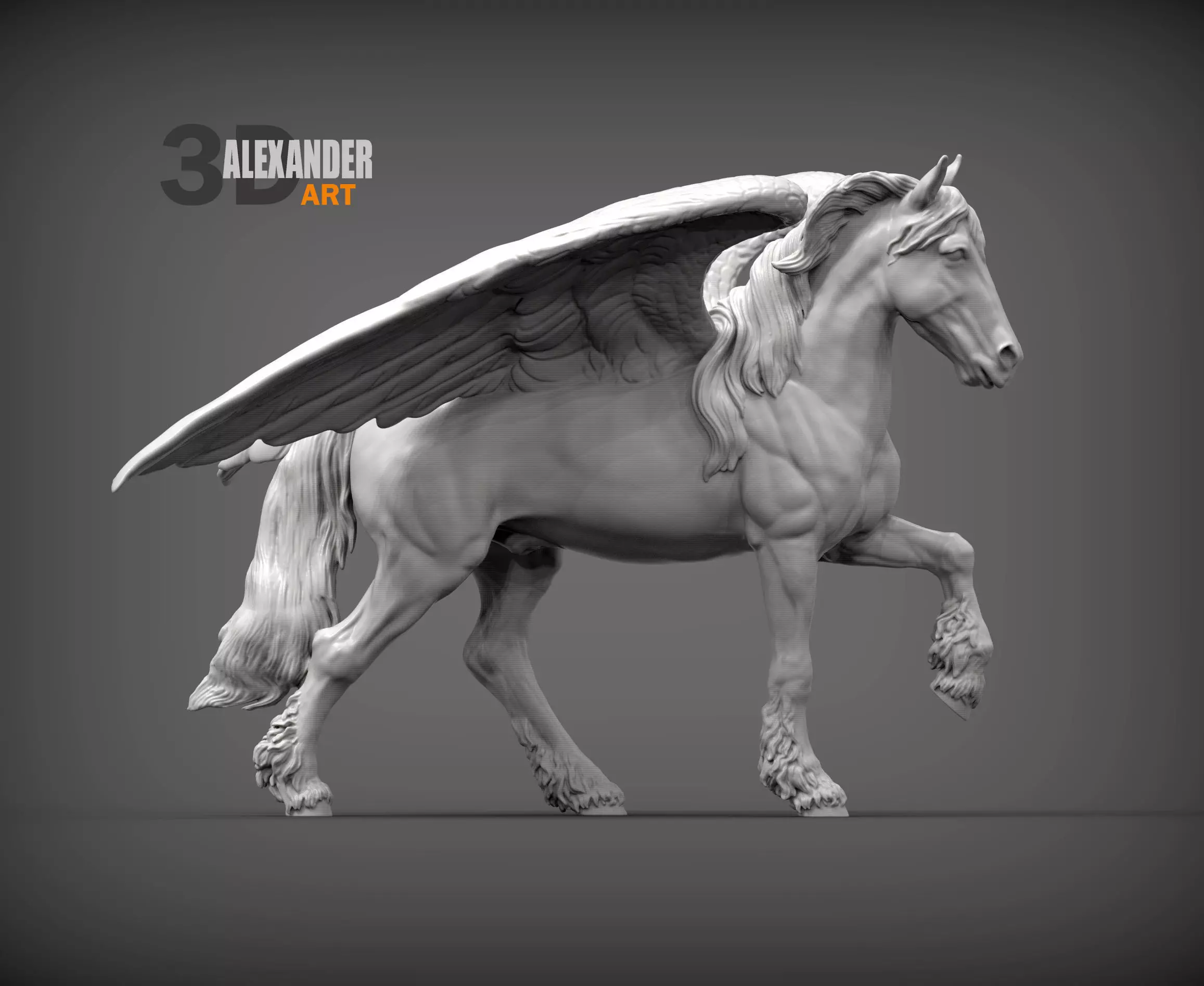 Pegasus 3D print model_0