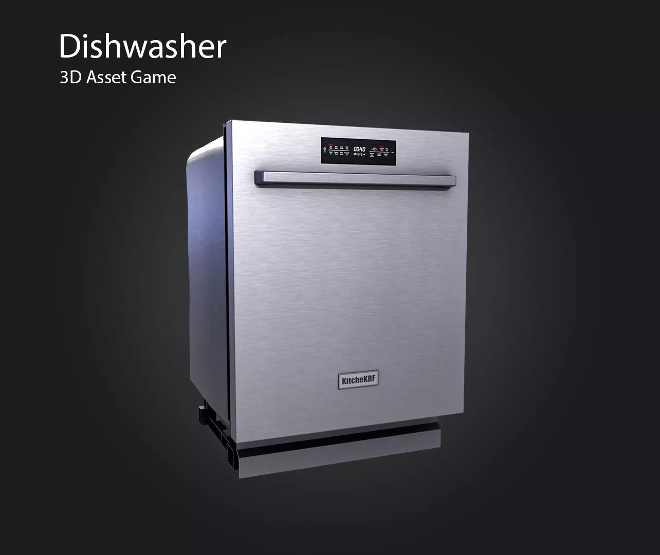 Diswasher Low-poly 3D model