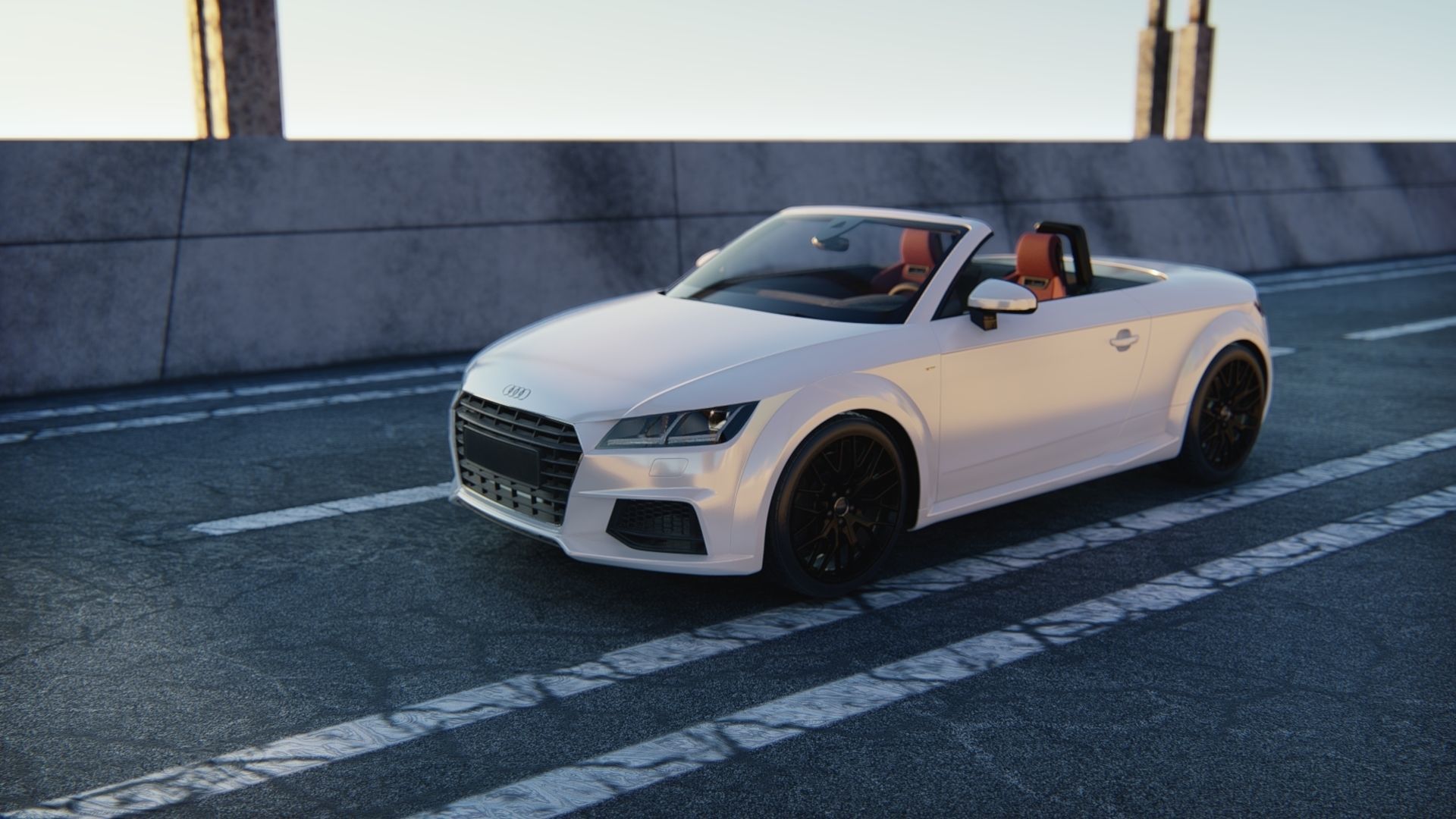 Audi TT Roadster 2015 3D model_4