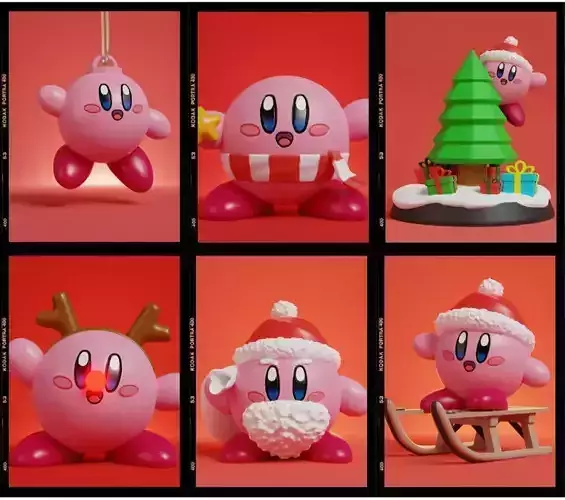 KIRBY CHRISTMAS BUNDLE 3D print model