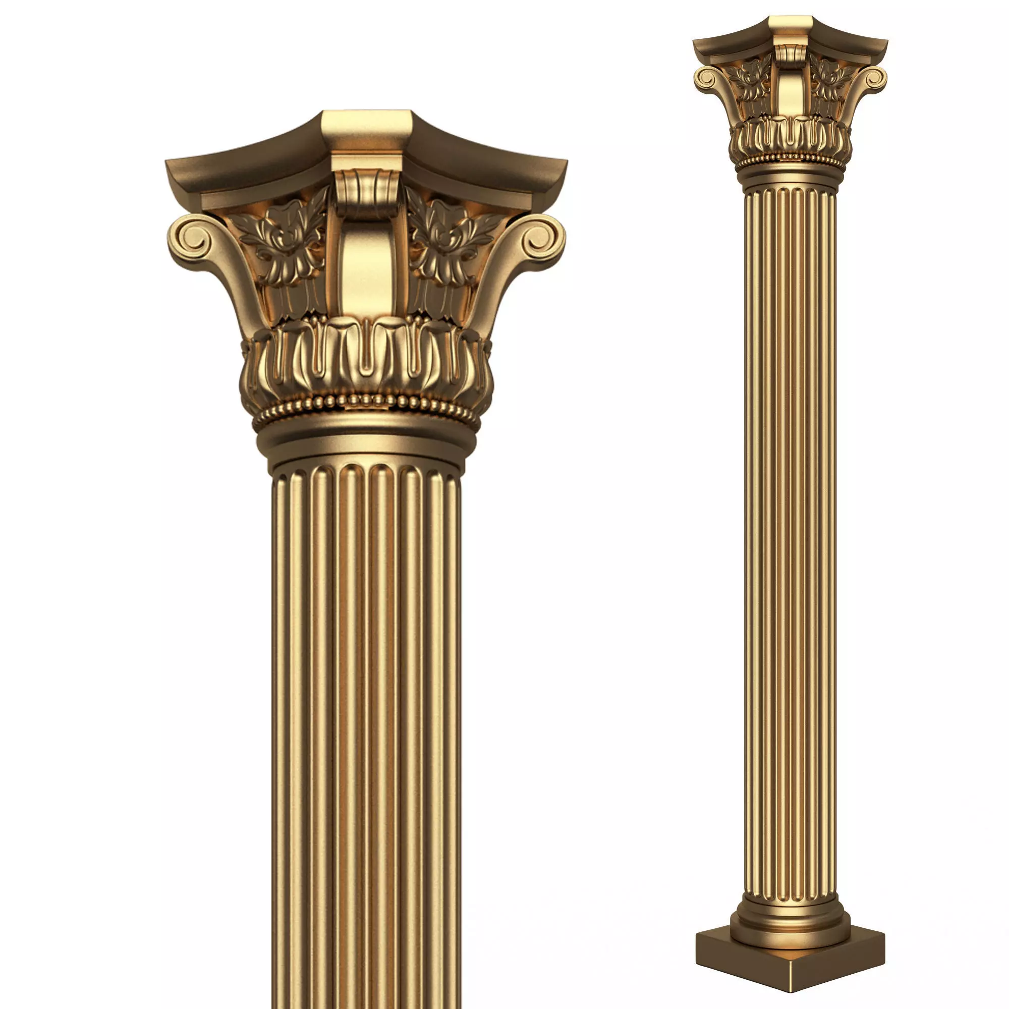 Column Capital 01003 Low-poly 3D model