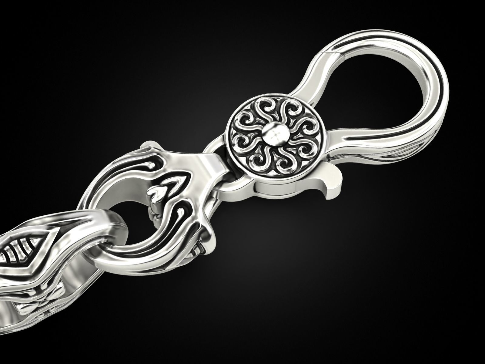 Bracelet for a real biker 9 3D print model_3