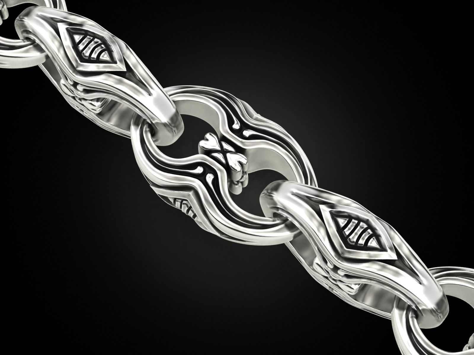 Bracelet for a real biker 9 3D print model_2