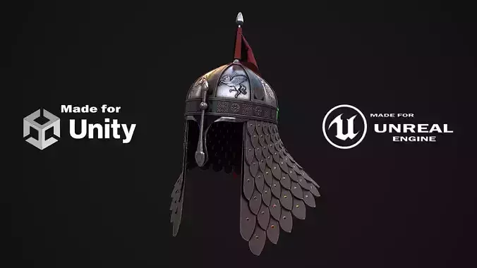 Medieval Helmet 4 3D Model
