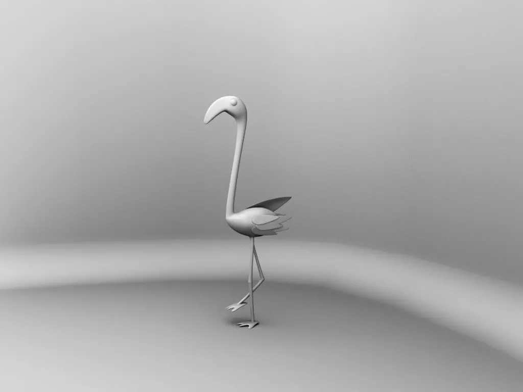 Cartoon Bird Free 3D model